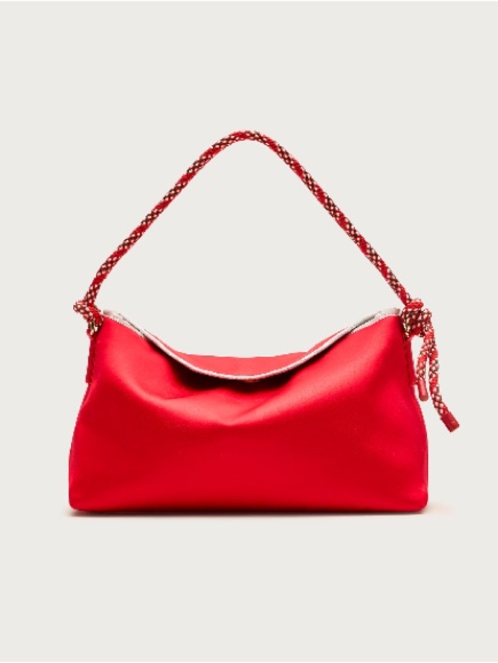 J .Crew Berkeley small satin shoulder bag with rope strap CU543